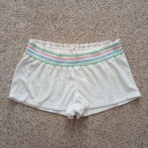 White Summer Swim Cover Up Shorts